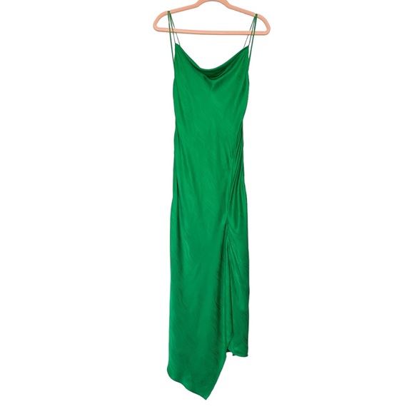 ALICE + OLIVIA Harmony Slip Dress in Dark Emerald - NWT - SIze 6 - Picture 6 of 10